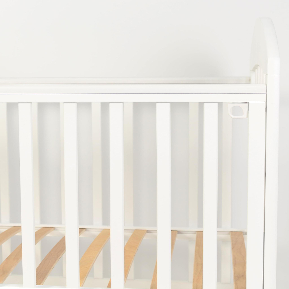 Кроватка детская Топотушки Дарина 1 классическая, белая