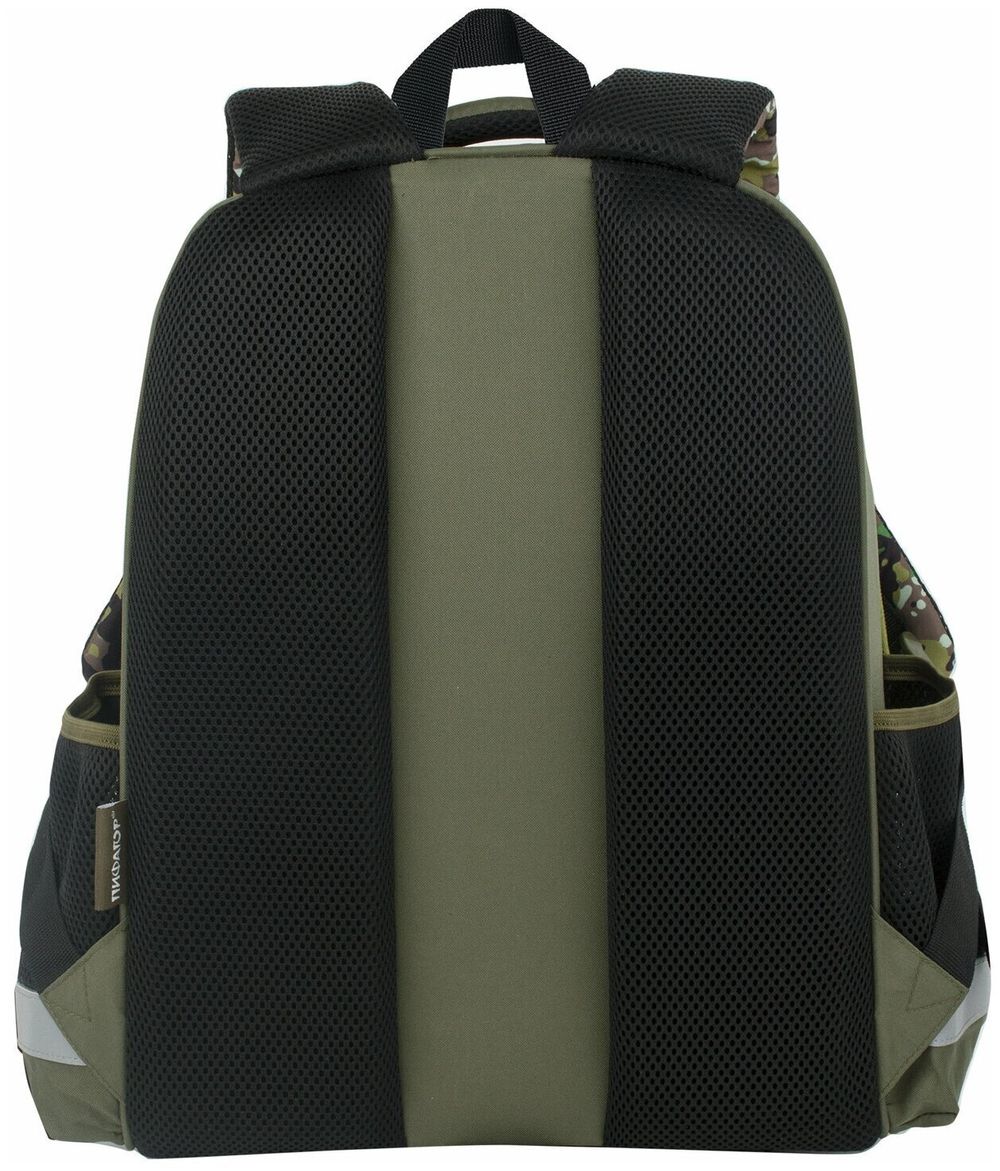 Ранец ПИФАГОР EVA BASIC, 1 отделение, "Military", 39х30х16 см, 229939