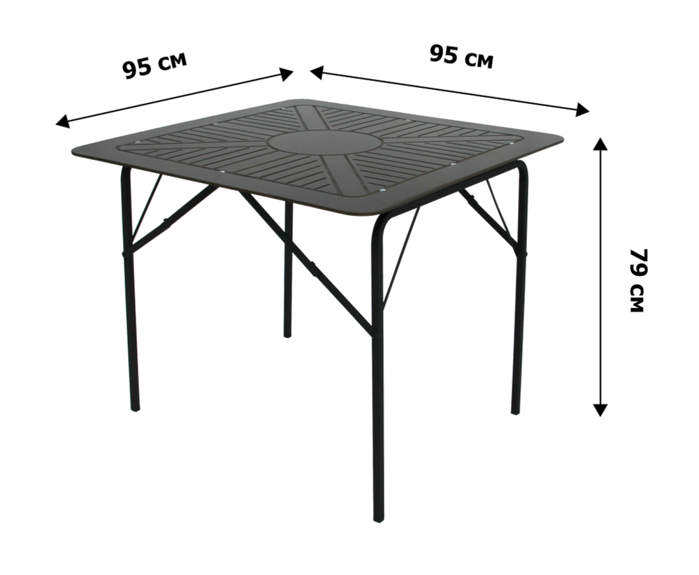 Набор мебели Комплект Агро Бистро квадратный стол ( 4 кресла)