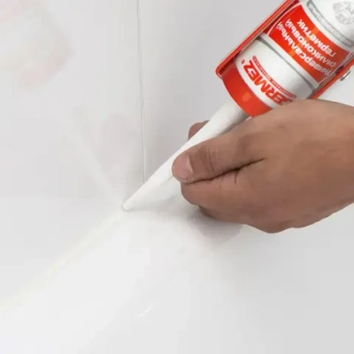 Герметик силиконовый прозрачный 310 мл санитарный универсальный Germez