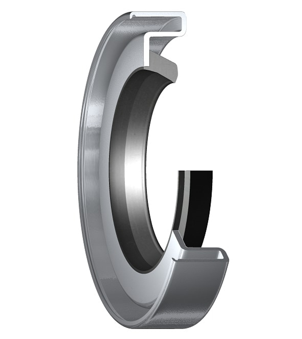 Манжетное уплотнение с металлическим корпусом и однокромочным уплотнением, для пластичной смазки 17617