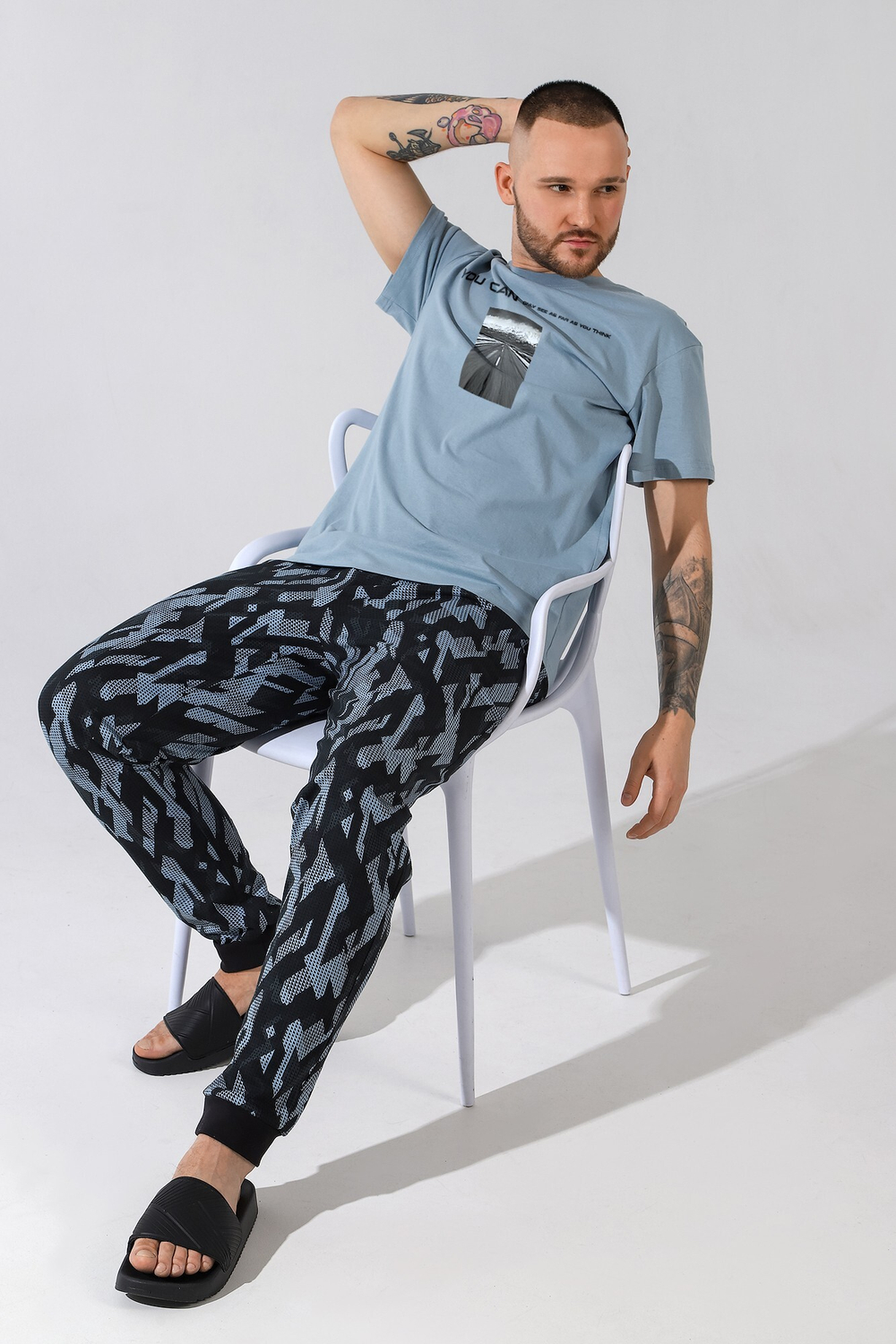 [m]Пижама мужская штаны и футболка КП-113