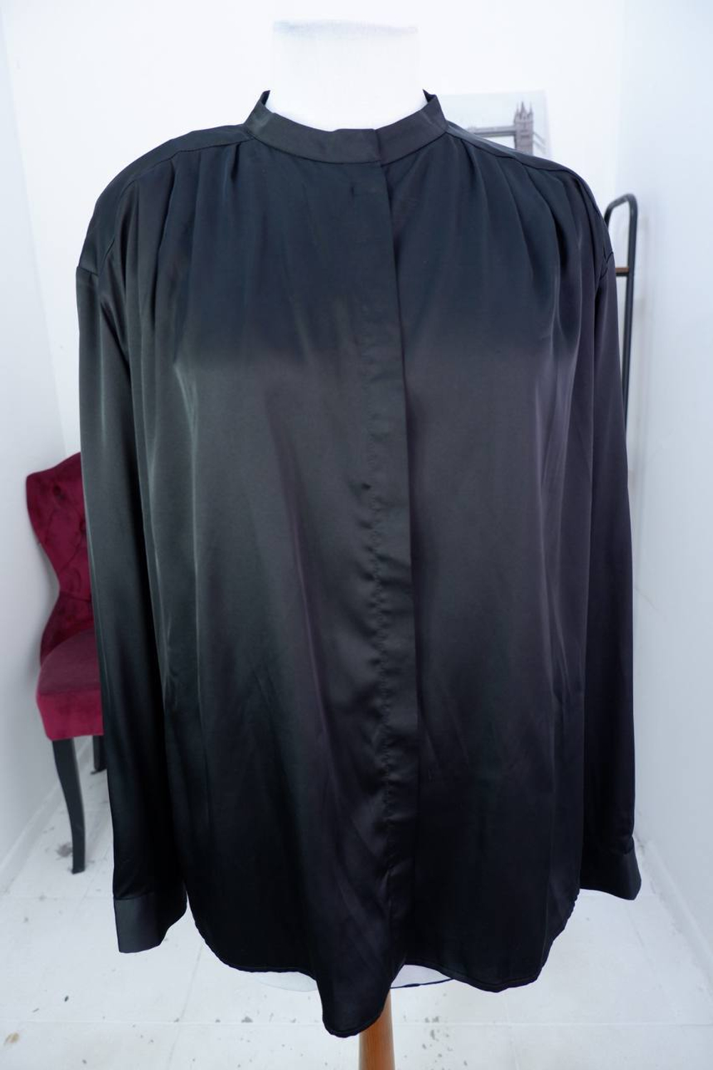 Блузка LA SELVA из шелка и вискозы, для уверенной в себе девушки 44 размер