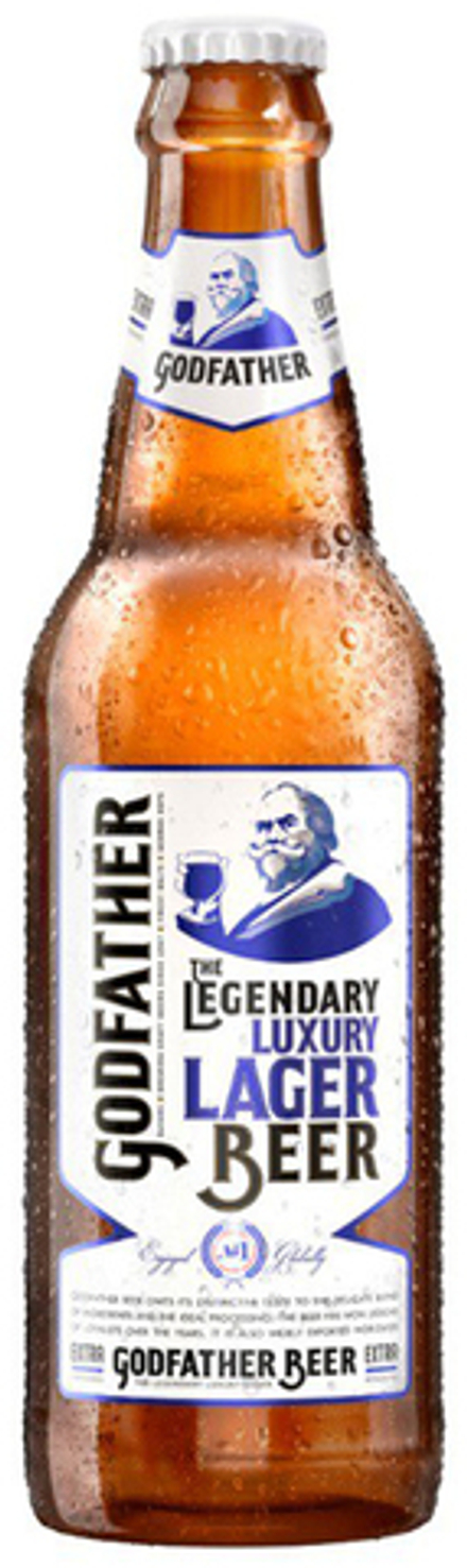 Пиво Годфавэр Вэ Леджендари Лакшари Лагер Бир / Godfather The Legendary Luxury Lager Beer 0.33 - стекло