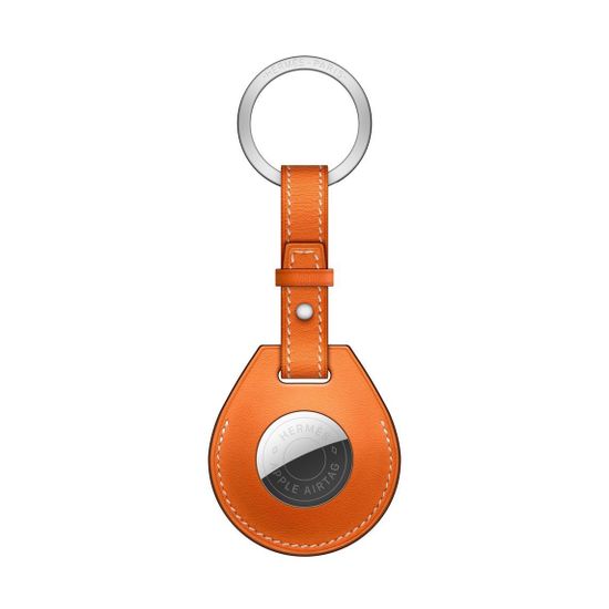 Брелок AirTag Hermès с кольцом для ключей Orange