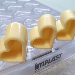 353 | Форма для шоколадных открытых конфет "Сердце" (275*175 мм)