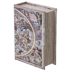 GAEM Шкатулка-книга с замком, L16 W7 H22 см