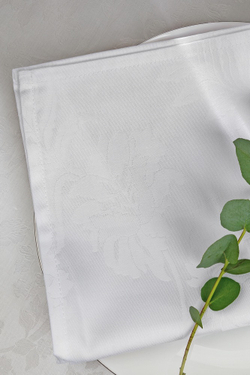 Скатерть 160x270 и 12 салфеток Vallesusa Arles Bianco