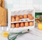 Подставка для хранения яиц в холодильнике 3х уровневая (на 30 шт) цвет белый М1179