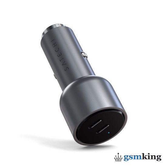 Satechi 40W Dual USB-C PD Car Charger Space Gray ST-U2C40CCM