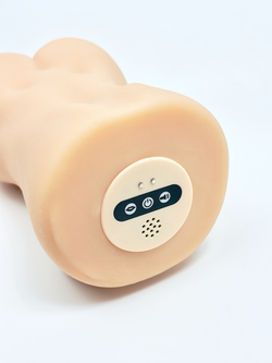 Мастурбатор реалистичный с вибрацией и всасыванием SGAN MV005, телесный