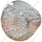 Аттракцион Водный роллер "Прозрачный" ПВХ, c цветными держателями 2.6*2.2*2.2 м