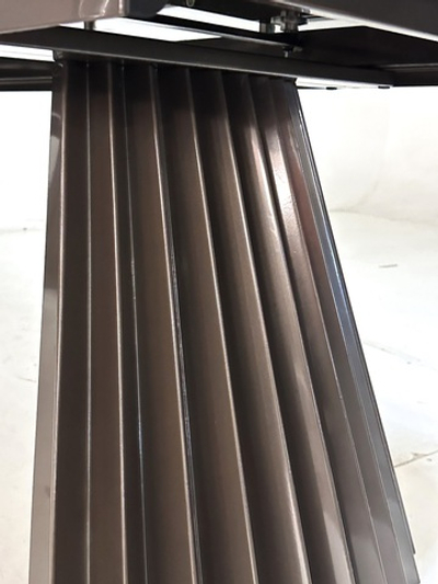 Стол ASTRID 200 TL-102 Бежевый мрамор, испанская керамика / Шоколадное золото каркас, ®DISAUR