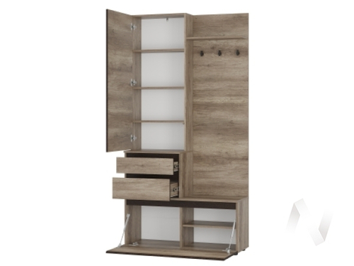 Прихожая ПР-04 МС Энигма (дуб каньон/венге)