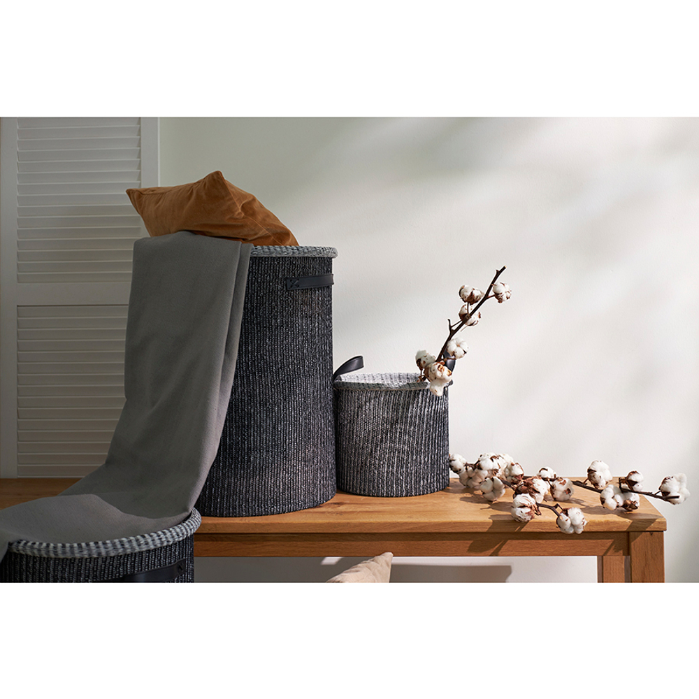 Корзина для хранения sustainable collection, D42х55 см, черная