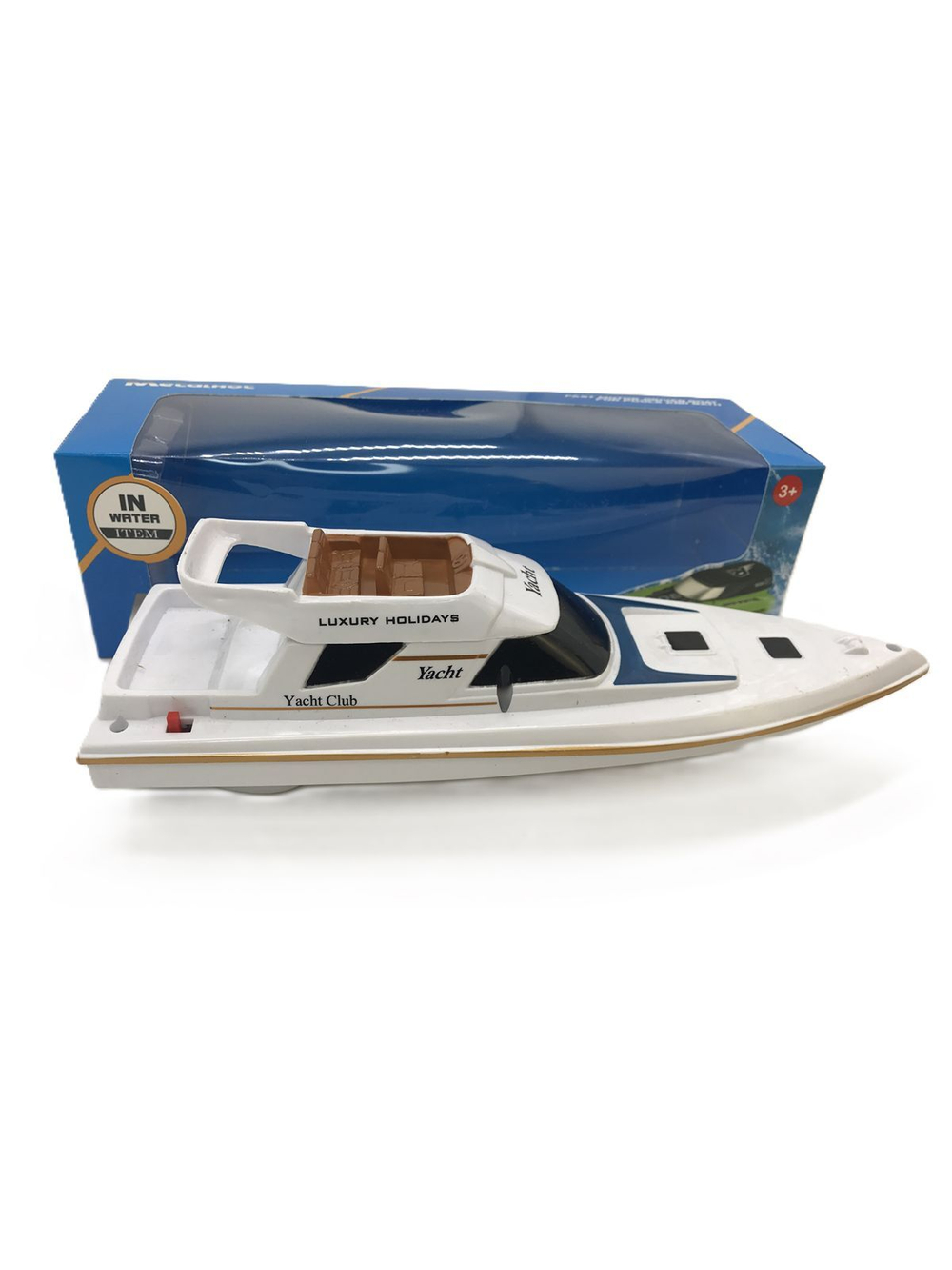 Игрушка Лодка Вояж на батарейках (53901-1), цвет белый