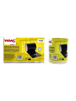 Лента водонепроницаемая ремонтная ПВХ 10смх1.52м (черная) WMC TOOLS WMC-152B
