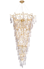 Подвесная люстра Crystal Lux REINA SP34 D1200 GOLD PEARL