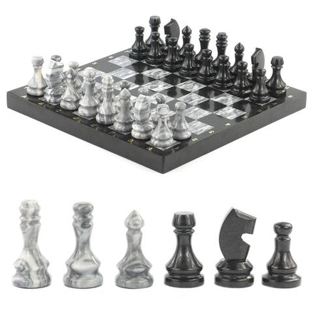 Шахматы мрамор змеевик 380х380 мм R6727