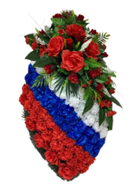 Венок на возложение "Триколор" №10 (180 см)