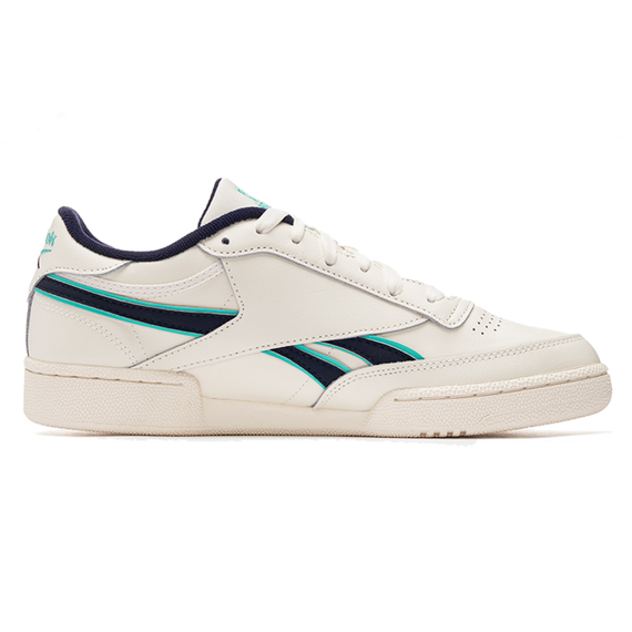 reebok Club C Series Кроссовки для скейтбординга Низкие Бежево-зеленые Унисекс