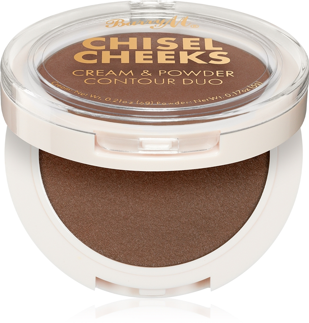 Barry M Chisel Cheeks - Двойная палитра для контуринга лица, 11 g