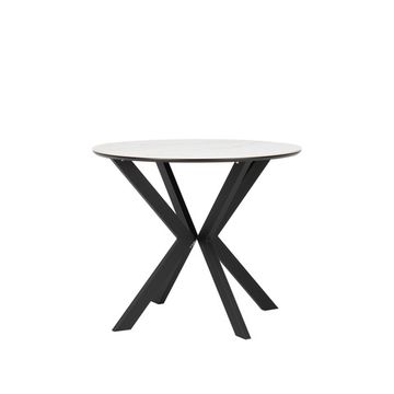 Стол Leset Хокку Опора черная/керамика белый мрамор