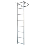 Лестница навесная алюминиевая со стальными кронштейнами MEGAL ЛНАстк - 5,0 (450)