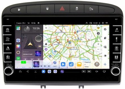 Магнитола для Peugeot 308 2007-2014, 408 2012-2022 - Carmedia OL-9961 (кнопки и крутилки) Android 13, TS20, 6+128Гб, CarPlay, 4G SIM-слот