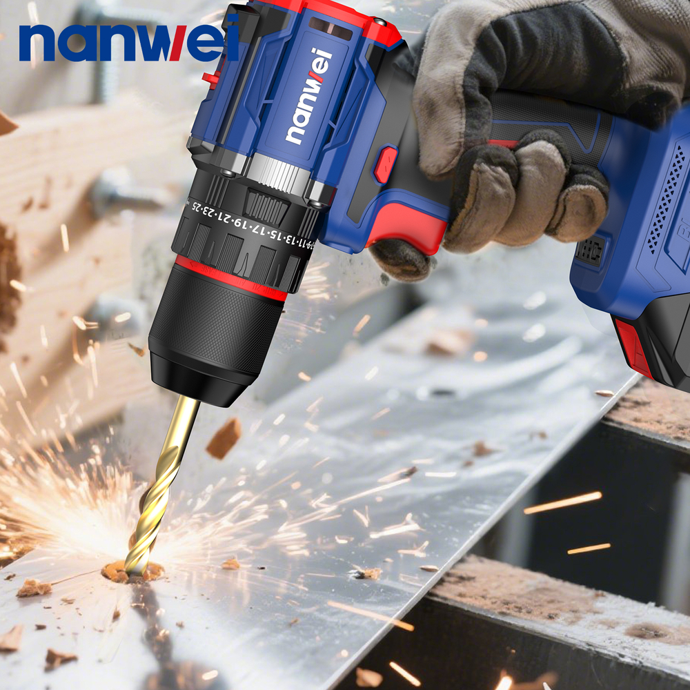 Аккумуляторный шуруповерт Nanwei NW-D8216C-4, 70 Нм, 20 В