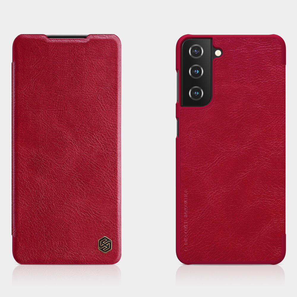 Кожаный чехол-книжка Nillkin Leather Qin для Samsung Galaxy S21