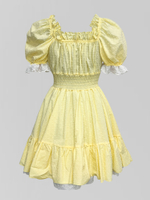 Платье BB Mode короткое с пышной юбкой и кружевом на рукавах