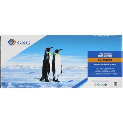 Картридж G&G, аналог HP W2030X (415X) для LaserJet Pro M454/M479/M480 черный (7.5k) с чипом