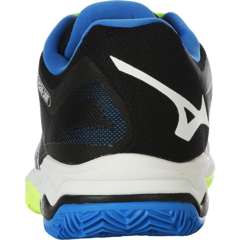 Мужские кроссовки теннисные Mizuno Wave Exceed Light 5 CC - black/neo lime/supersonic