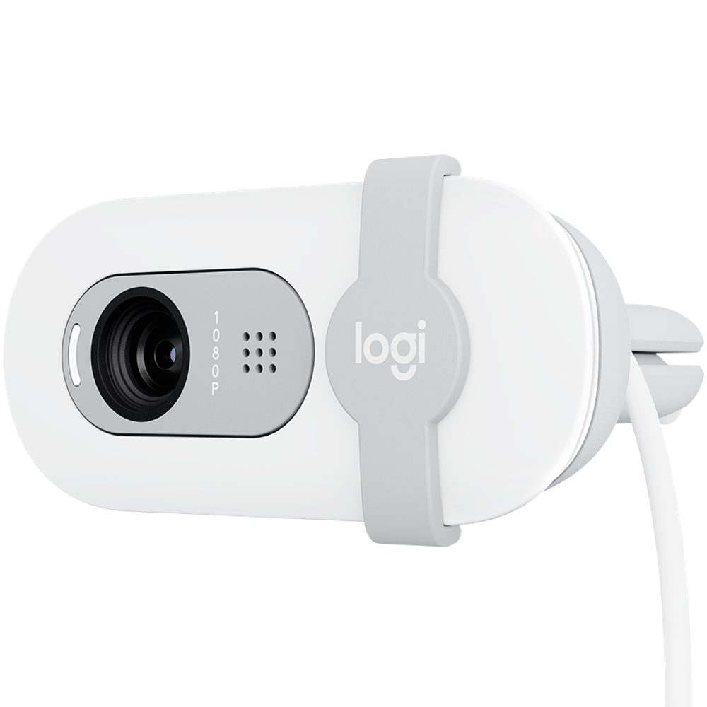 LOGITECH Brio 100 Full HD Webcam - OFF-WHITE - USB