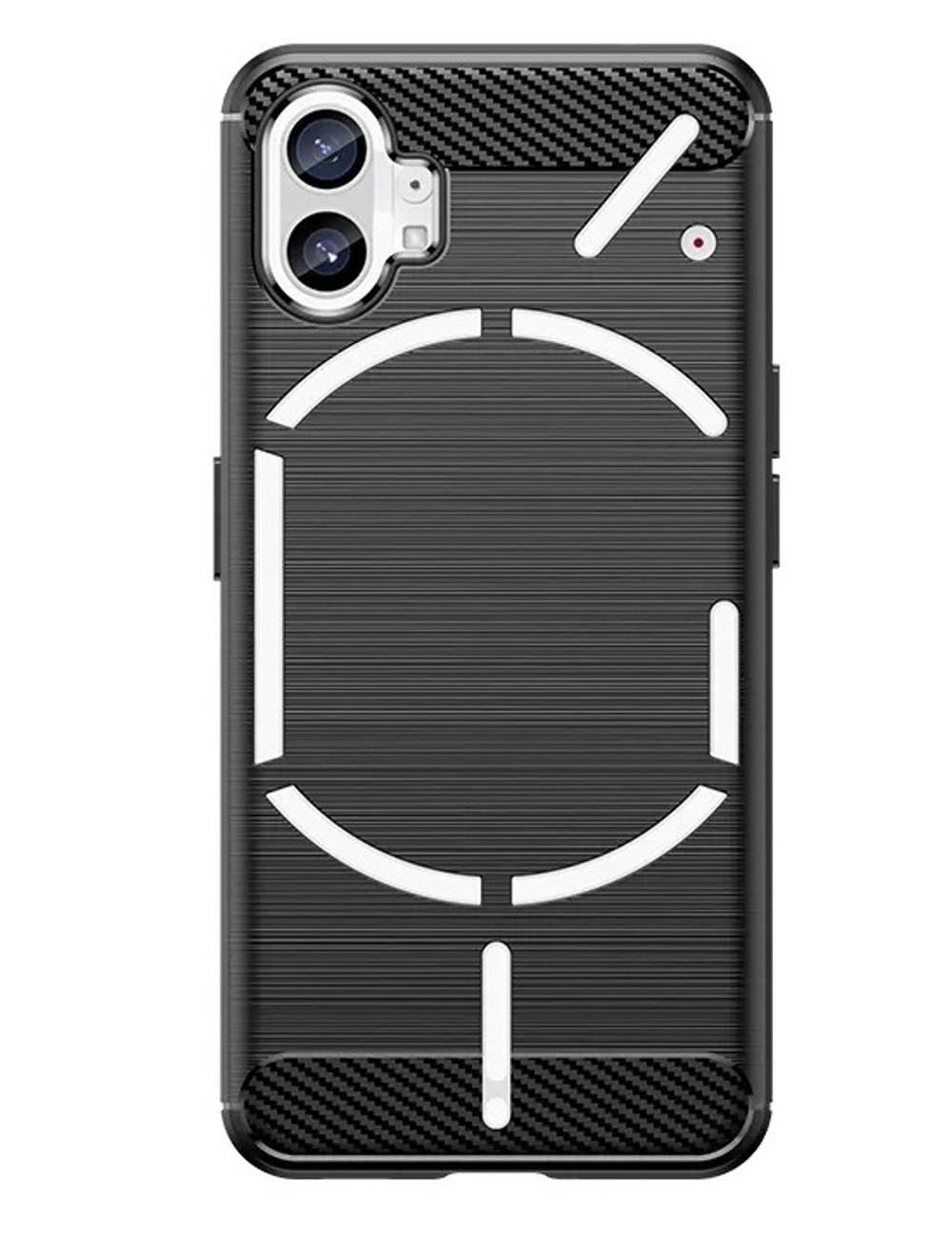 ? Защитный чехол в стиле карбон на Nothing Phone (1), мягкий отклик кнопок,  серия Carbon от Caseport - купить по отличной цене ? в интернет магазине  caseport в Москве и СПб