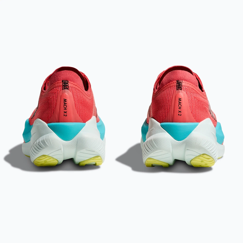 Женские кроссовки для бега HOKA Mach X 2 grapefruit/electric coral