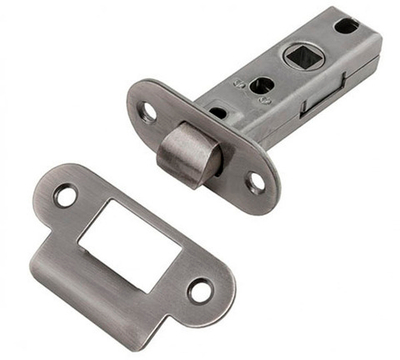 Межкомнатная овальная защелка (Матовый хром)