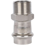 ROMMER Переходник с НР 22x3/4" из нержавеющей стали прессовой