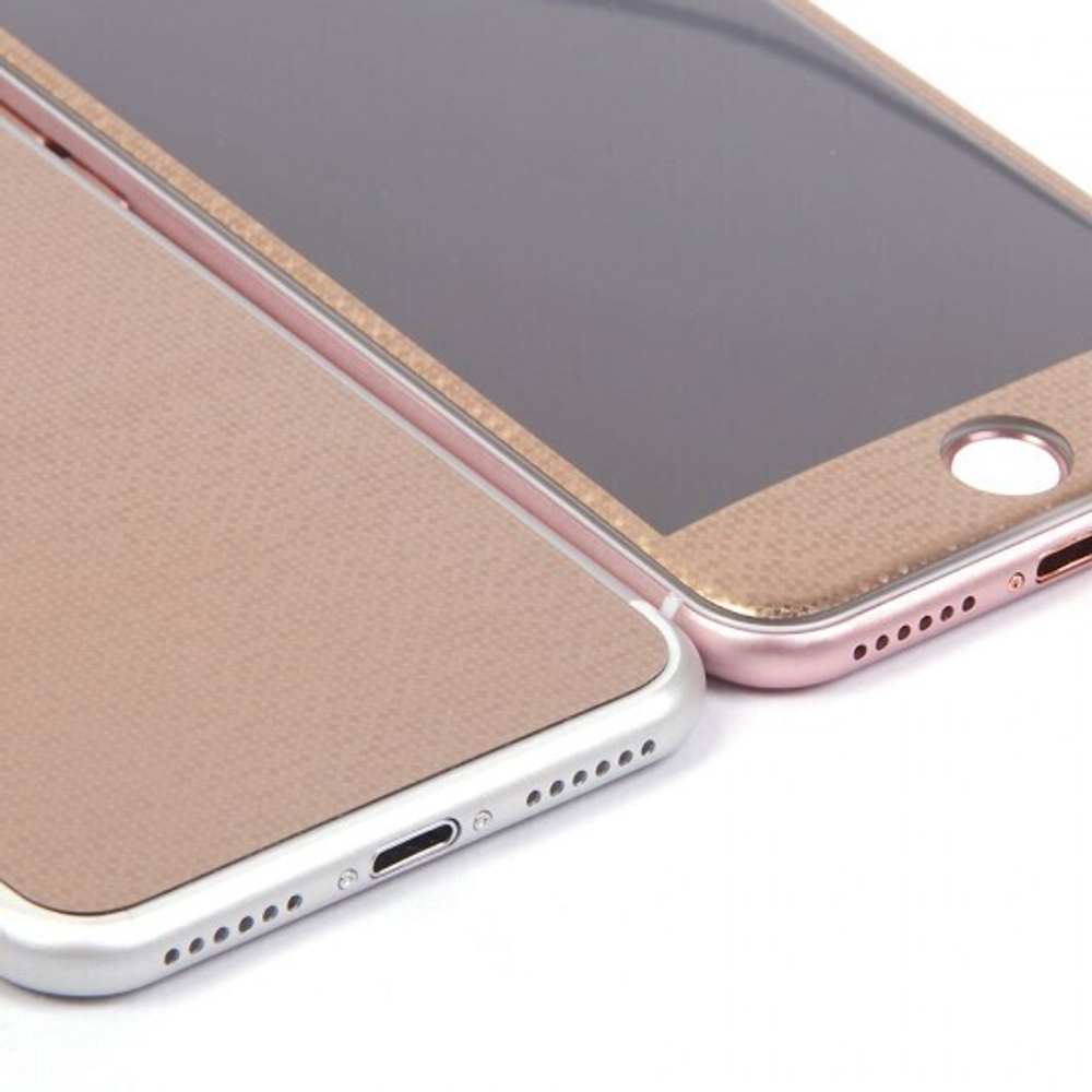 Декоративная пленка 3D 2 в 1 для iPhone 7 0.3 mm, 009468 Золотой