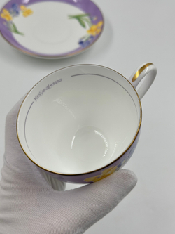 Чайная пара с ирисами Yves Saint Laurent