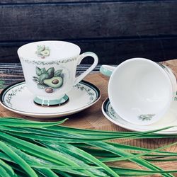 Lenardi 109-099 Кофейный набор 12пр. 125 мл АВОКАДО в под.уп. (х12)Фарфор