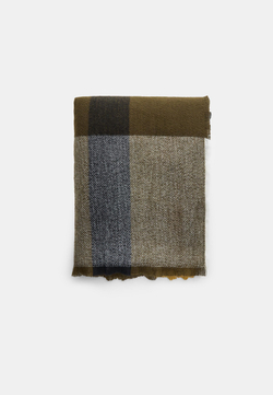 STRADIVARIUS Клетчатый шарф, хаки