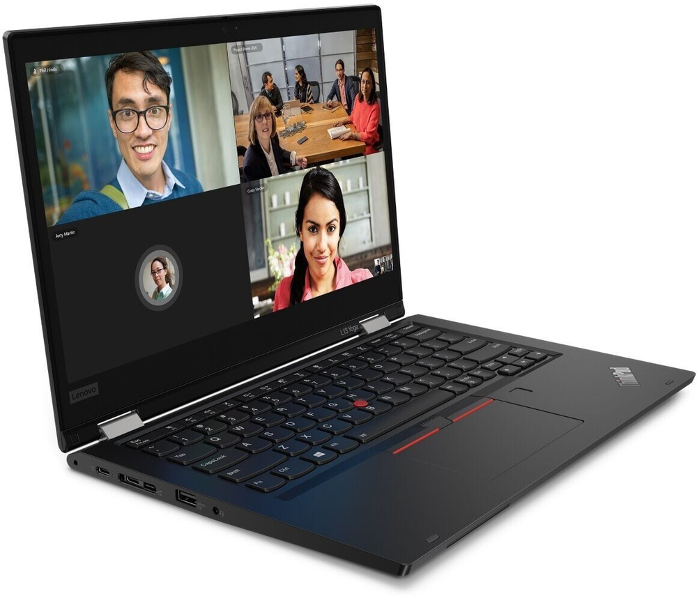 Ноутбук Lenovo ThinkPad L13 Yoga Intel Core i7 10510U, 1.8 GHz, 8192 Mb, 13.3; Full HD 1920x1080, 256 Gb SSD, DVD нет, Intel HD Graphics, WiFi, Bluetooth, Windows 10 Professional, черный 20R5000ERT