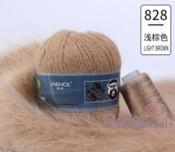 Пряжа Mink Wool (пух норки с синей этикеткой), 50г, 350м, 90%пух норки,10%полиамид (цена за 1 шт)