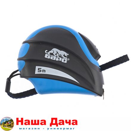 Рулетка Полимер, 5 м х 19 мм, автоматическая фиксация, эргономичная форма Барс