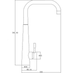 Смеситель для кухни ZorG Steel Hammer SН 5183 INOХ