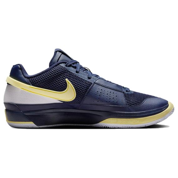 NIKE Ja 1 Баскетбольные кроссовки Низкие Синий/желтый Мужские