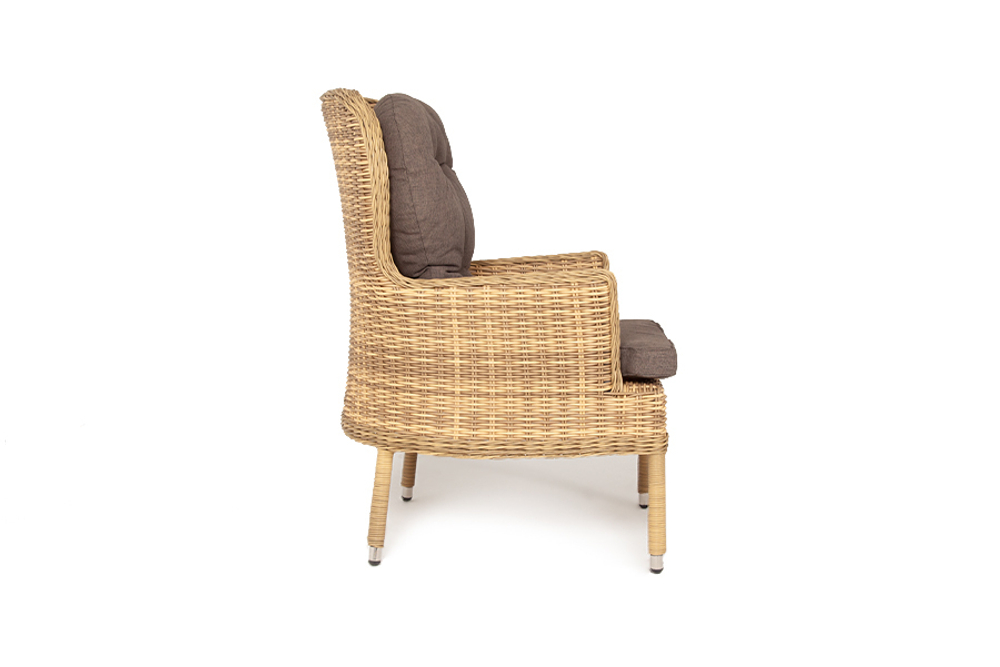 "Алиса" кресло плетеное, цвет соломенный