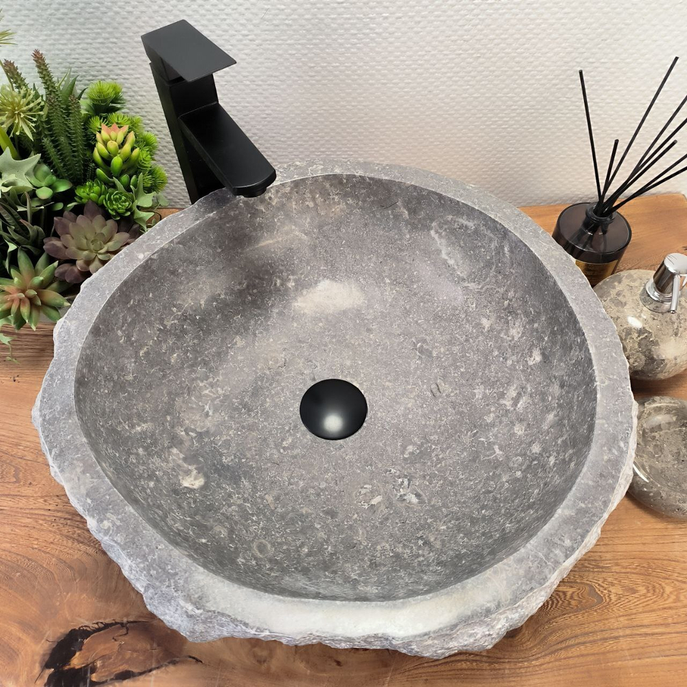 Раковина из мрамора Erozy Grey EM-62752 48*46*15 0107